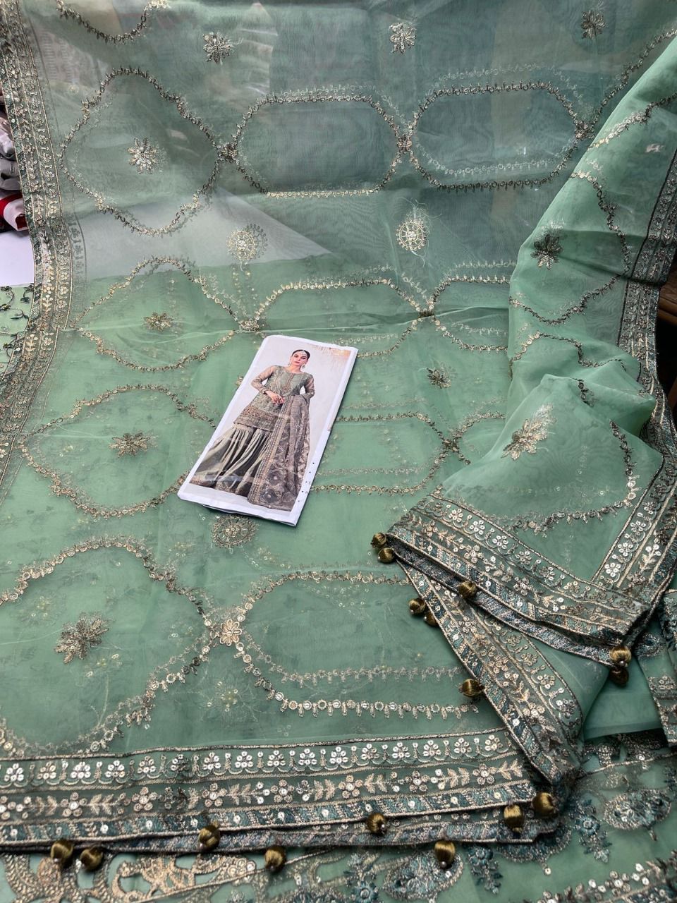 MARIA.B Organza Embroidered luxury Suit