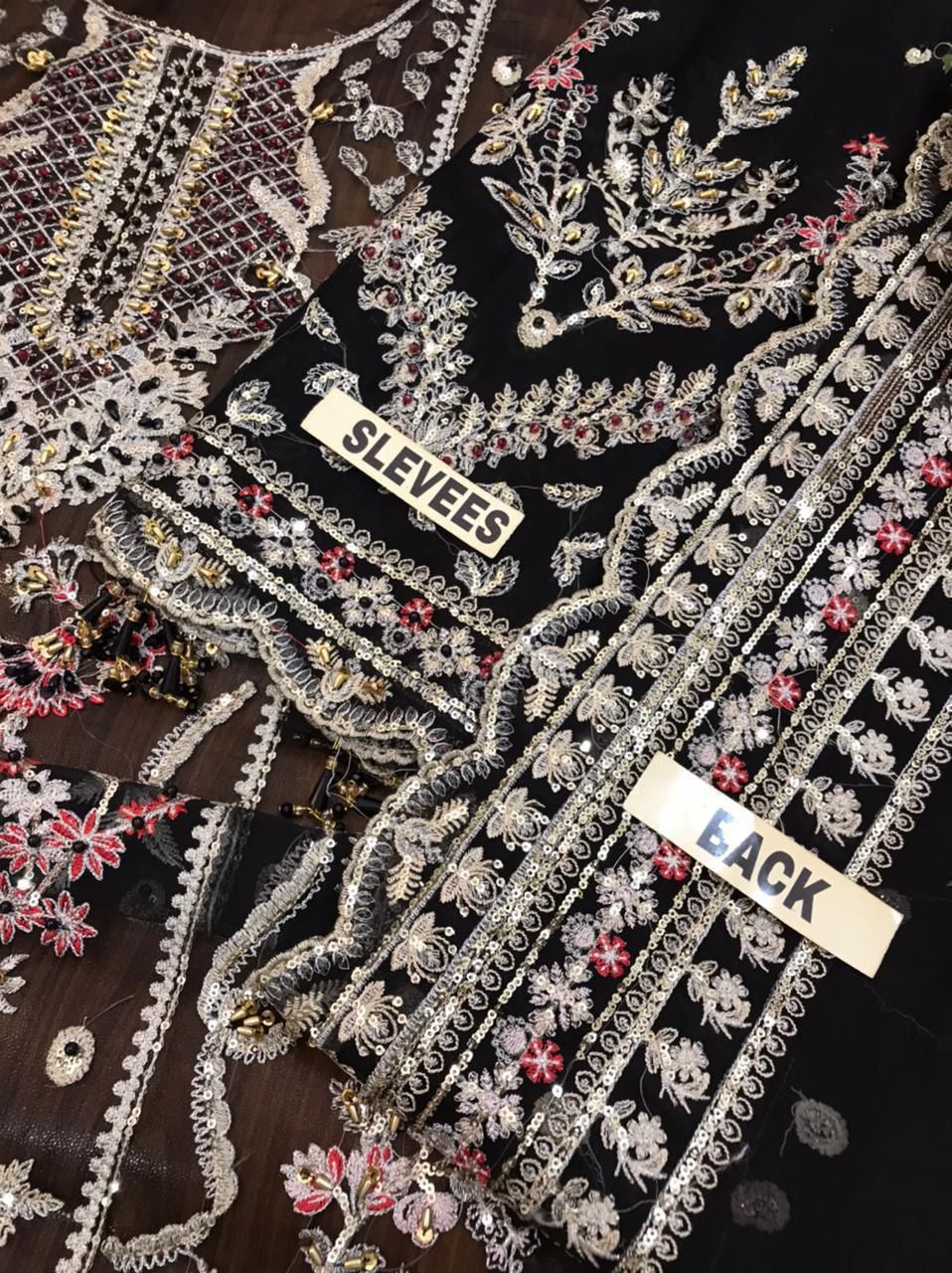 GULAAL Organza Embroidered luxury Suit