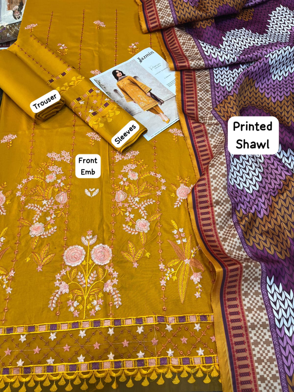 Jazmin Brand Luxury Embroidered Article