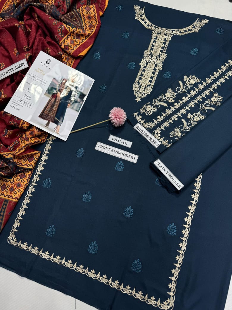 Izel Brand Luxury Embroidered Suit