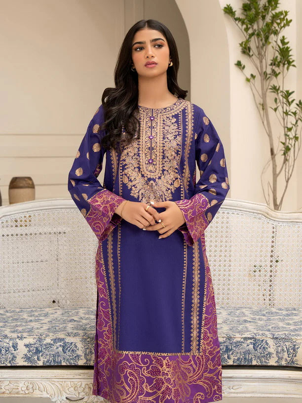 Limelight Summer Unstitched Paste Printed Lawn 2Pc Suit U2946 Purple