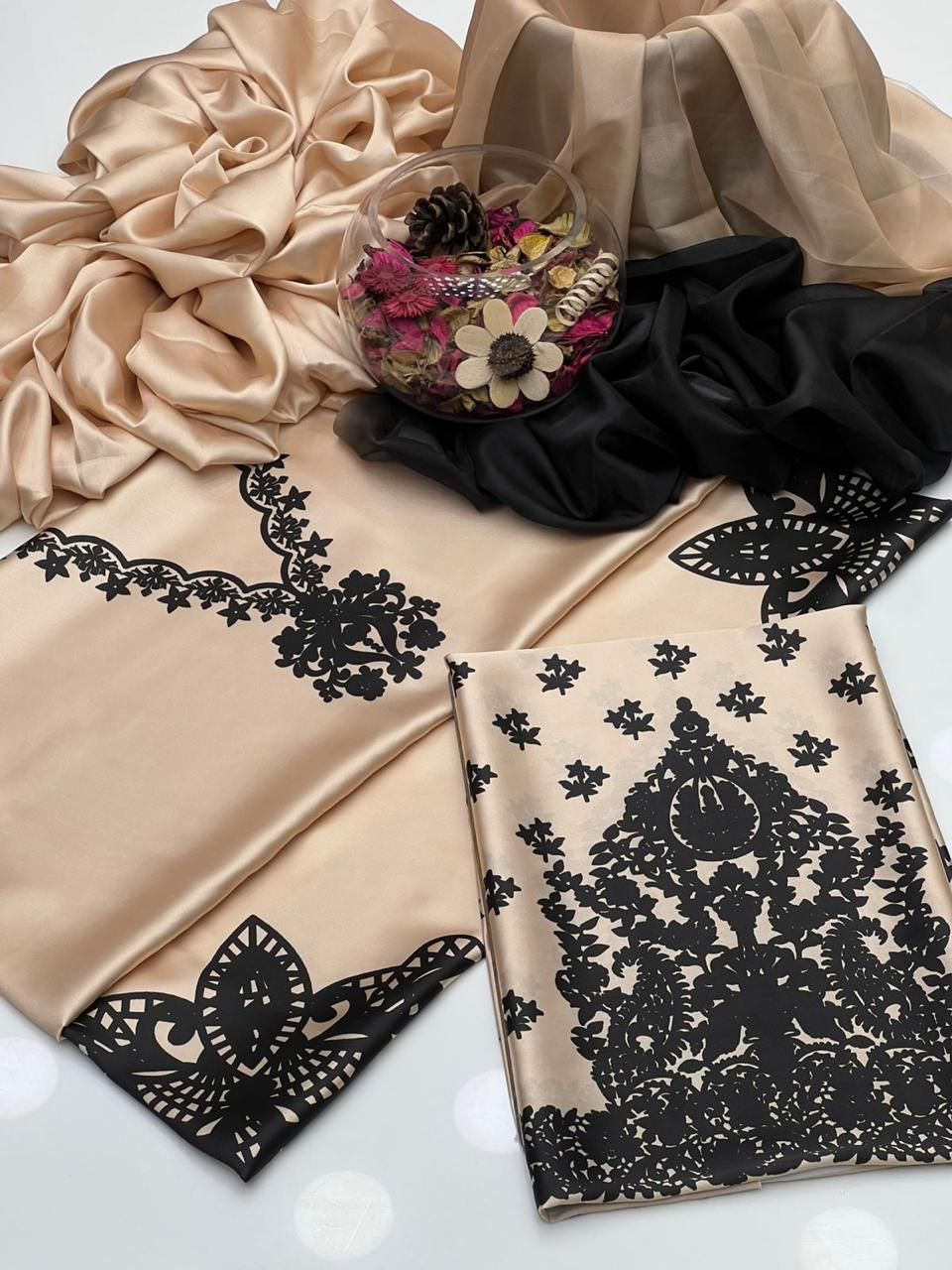 3PC Suit Shamooz Silk