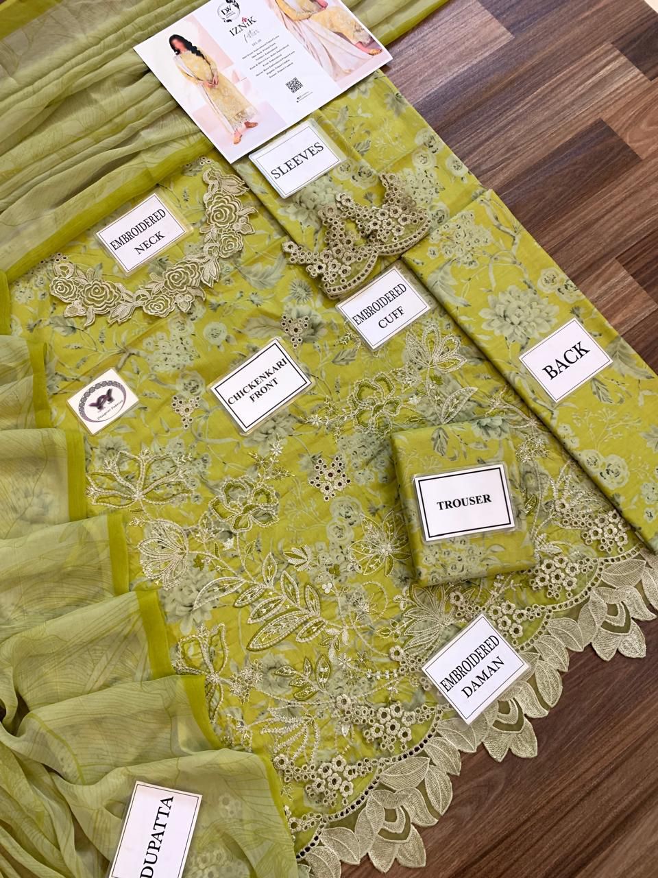 IZNIK BRAND PREMIUM LUXURY EMBROIDERED ARTICLE
