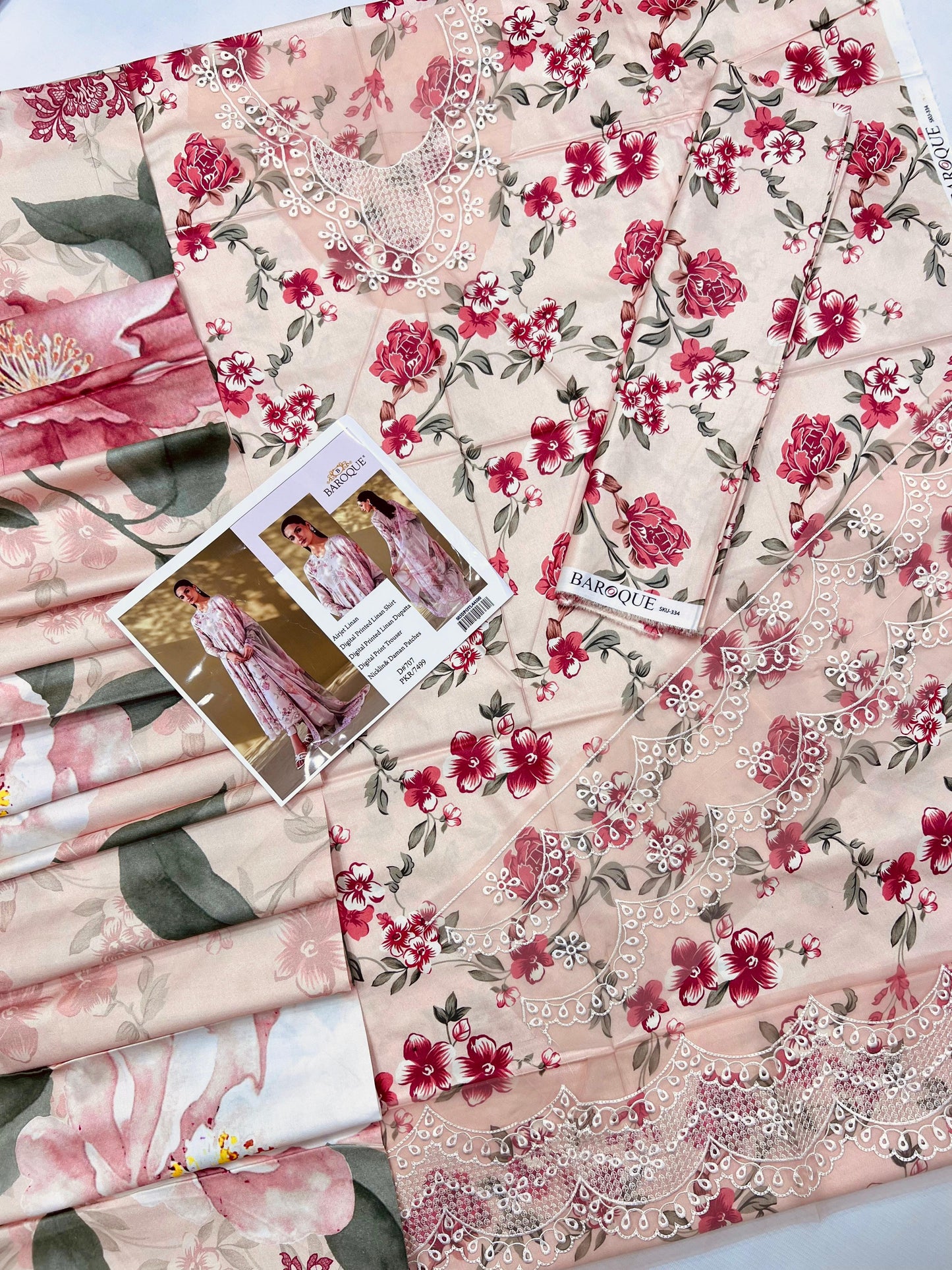 BAROQUE BRAND PRINTED EMBROIDERD ARTICLE