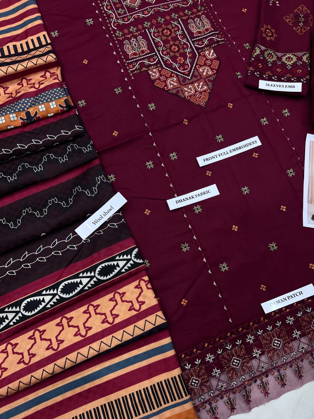 Sapphire Brand Luxury Embroidered Article