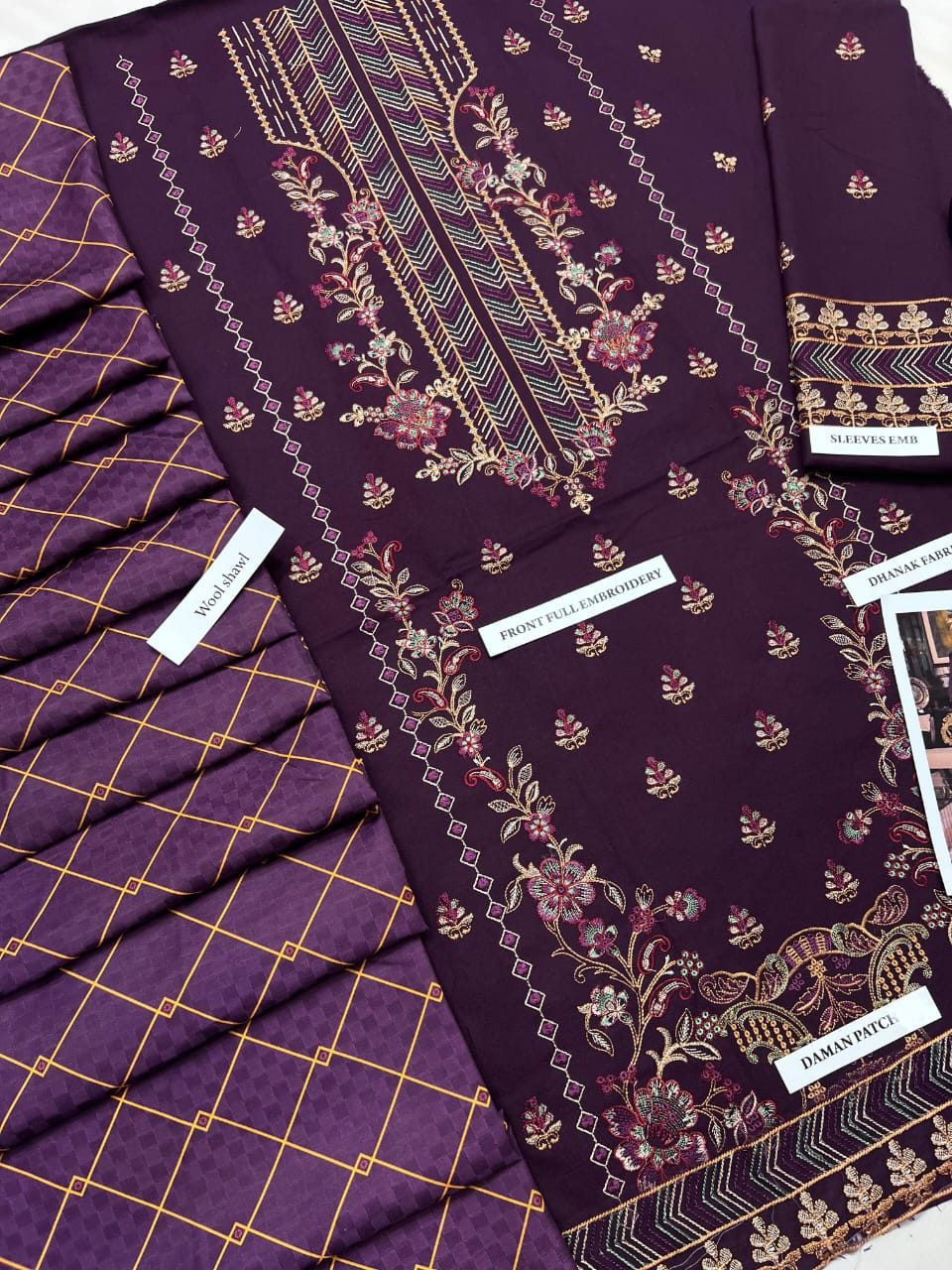 AsimJofa Brand Luxury Embroidered Suit