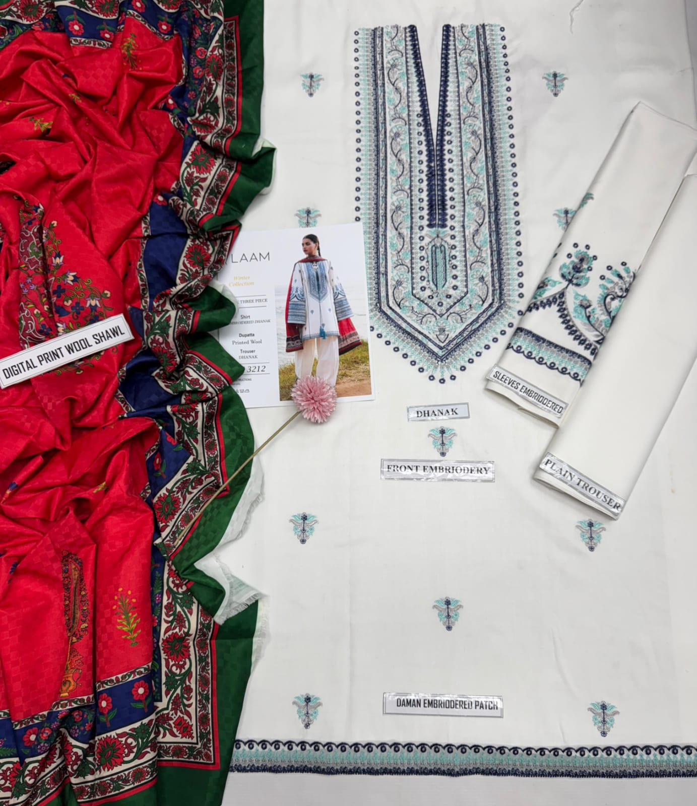 Laam Brand Luxury Embroidered Suit