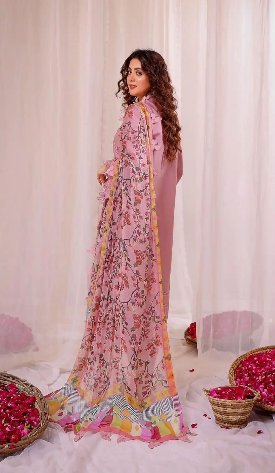 LIMELIGHT Dhanak Embroidered Suit