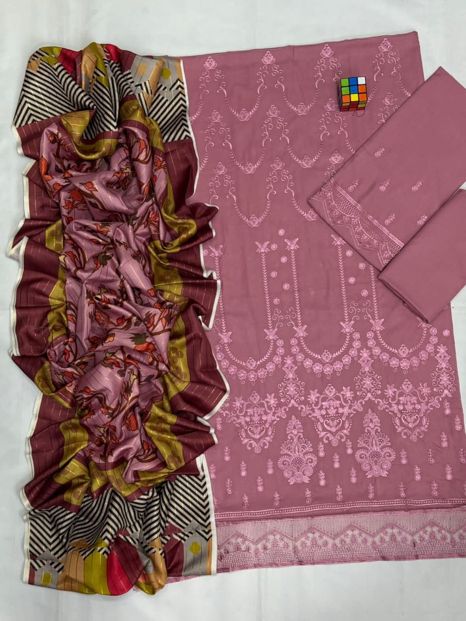 LIMELIGHT Dhanak Embroidered Suit