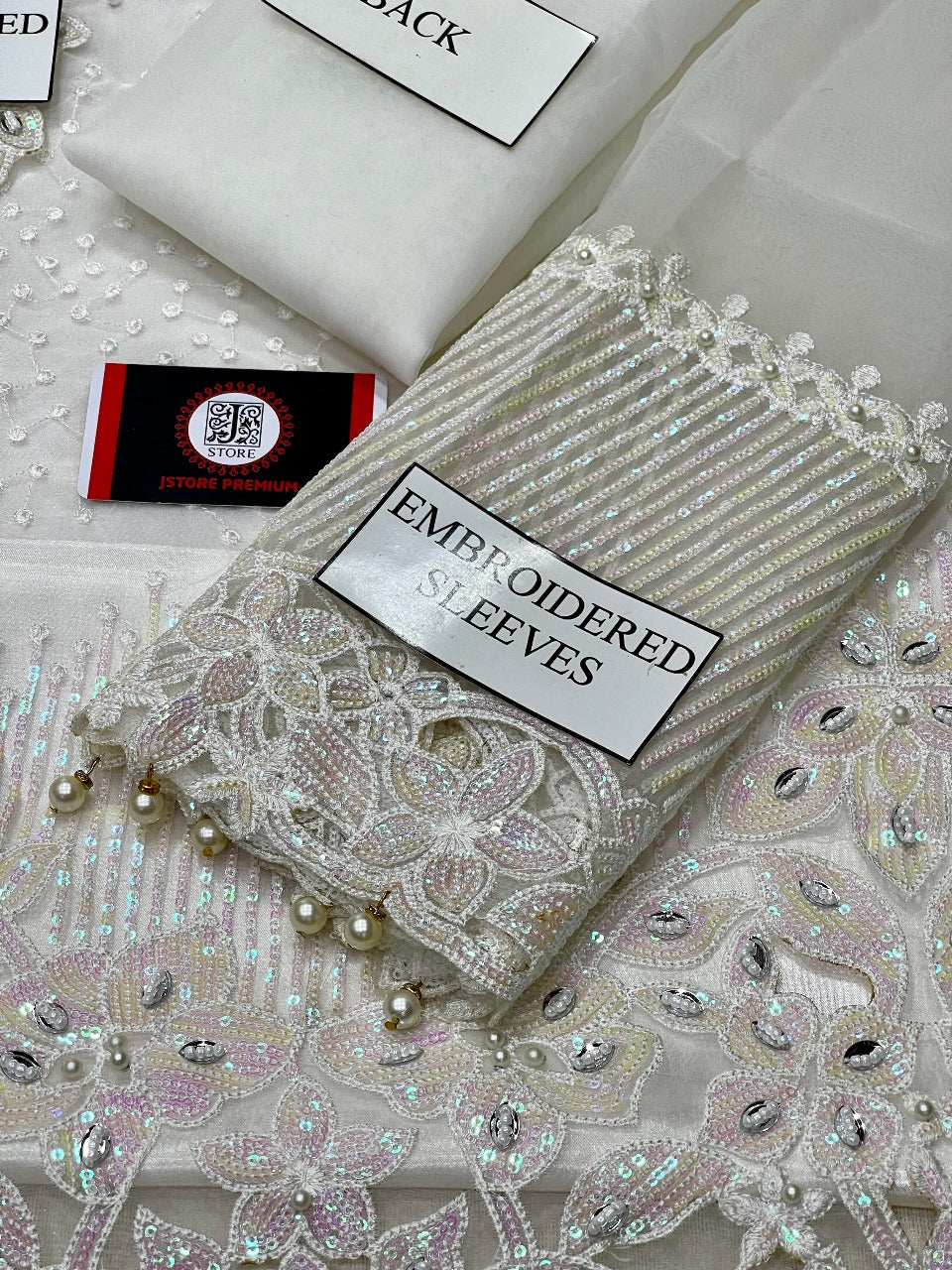 BAROQUE ORGANZA EMBROIDERED SUIT