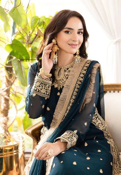 BRAND LUXURY CHIFFON EMBROIDERED ARTICLE