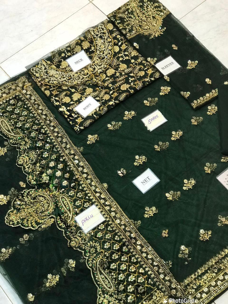 MARIA.B SAREE NET EMBROIDERED LUXURY COLLECTION
