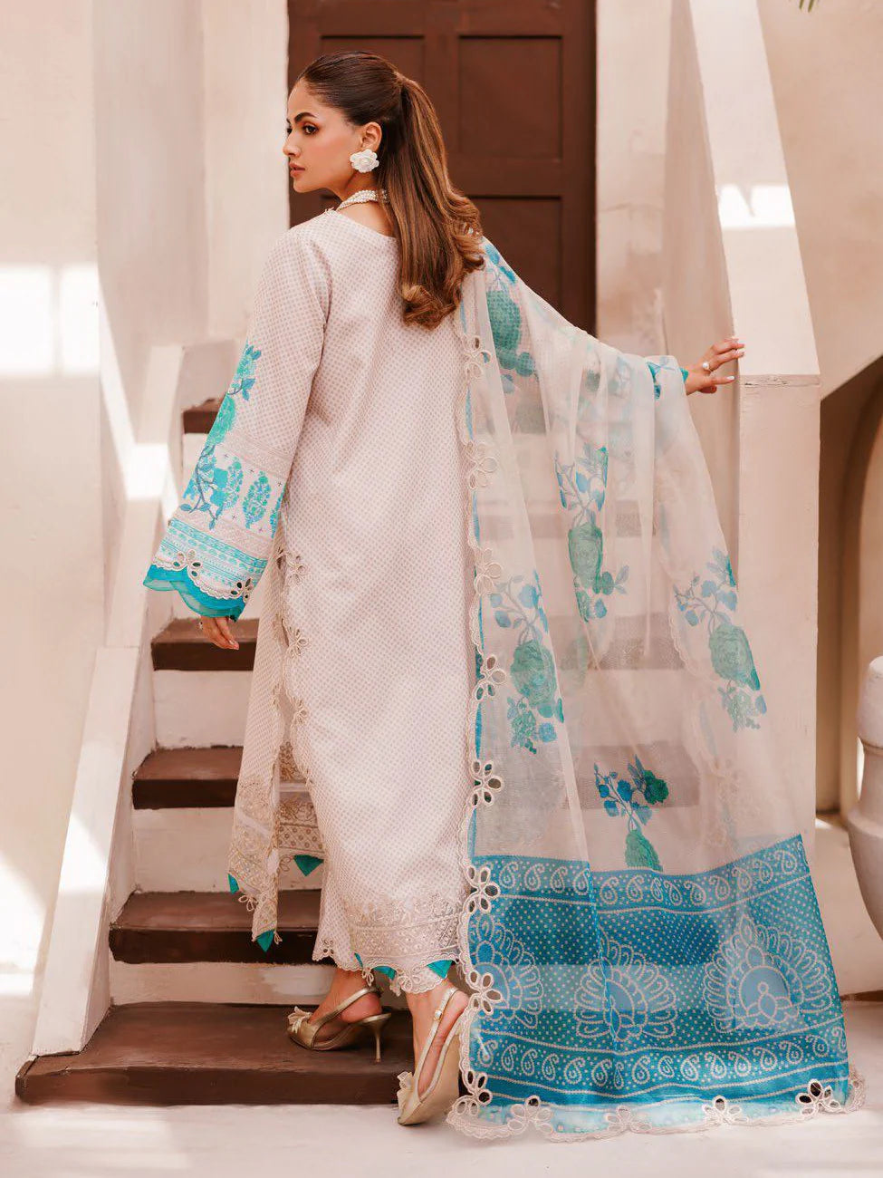 Charizma Sheen Embroidered Lawn Unstitched 3Pc Suit SH5-01