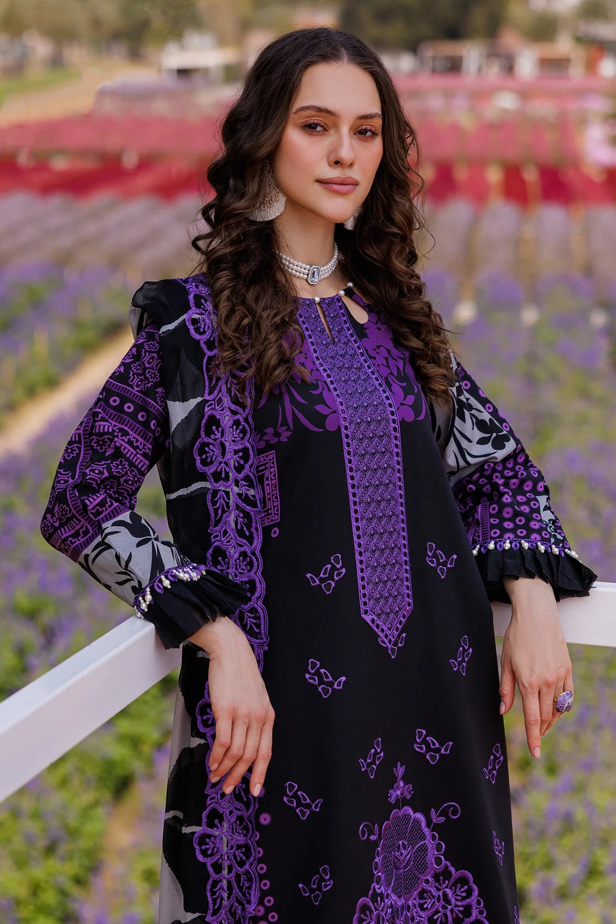 3-PC Unstitched Embroidered Lawn Collection CC5-06 BY CHARIZMA