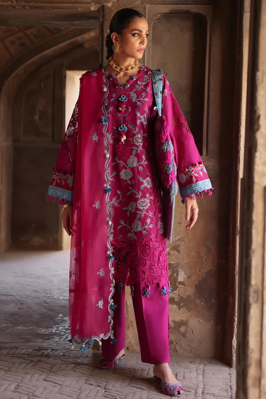 ELAN Embroidered Luxury Lawn Unstitched 3Pc Suit EL25-10B OPHELIA