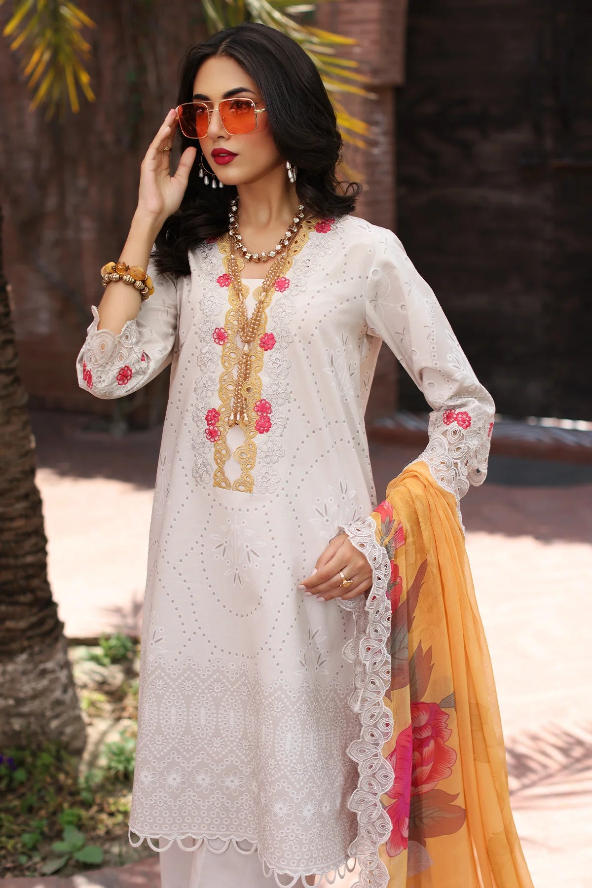3-PC Unstitched Embroidered Lawn Collection CCS-4-20 By Charizma