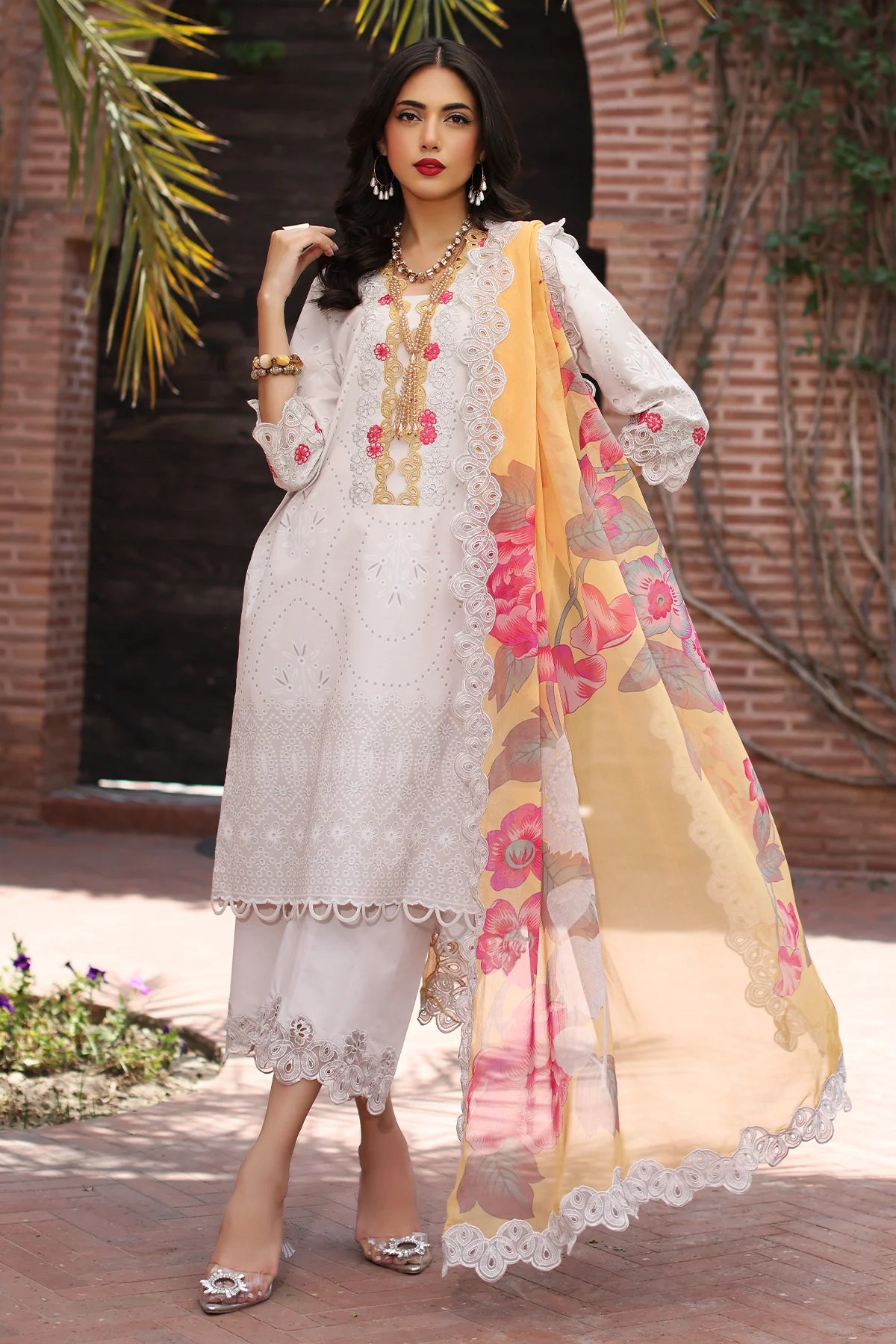 3-PC Unstitched Embroidered Lawn Collection CCS-4-20 By Charizma