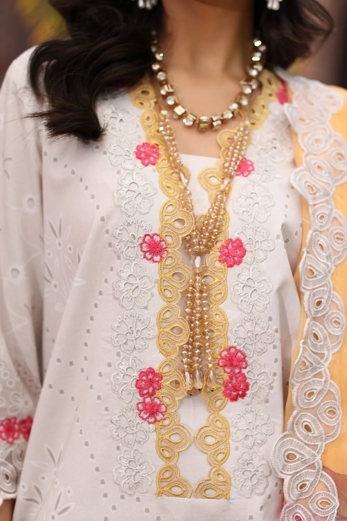 3-PC Unstitched Embroidered Lawn Collection CCS-4-20 By Charizma
