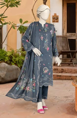 PRINTED TEXTURED VISCOSE 3PCS UNSTITCHED