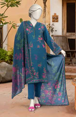 PRINTED TEXTURED VISCOSE 3PCS UNSTITCHED