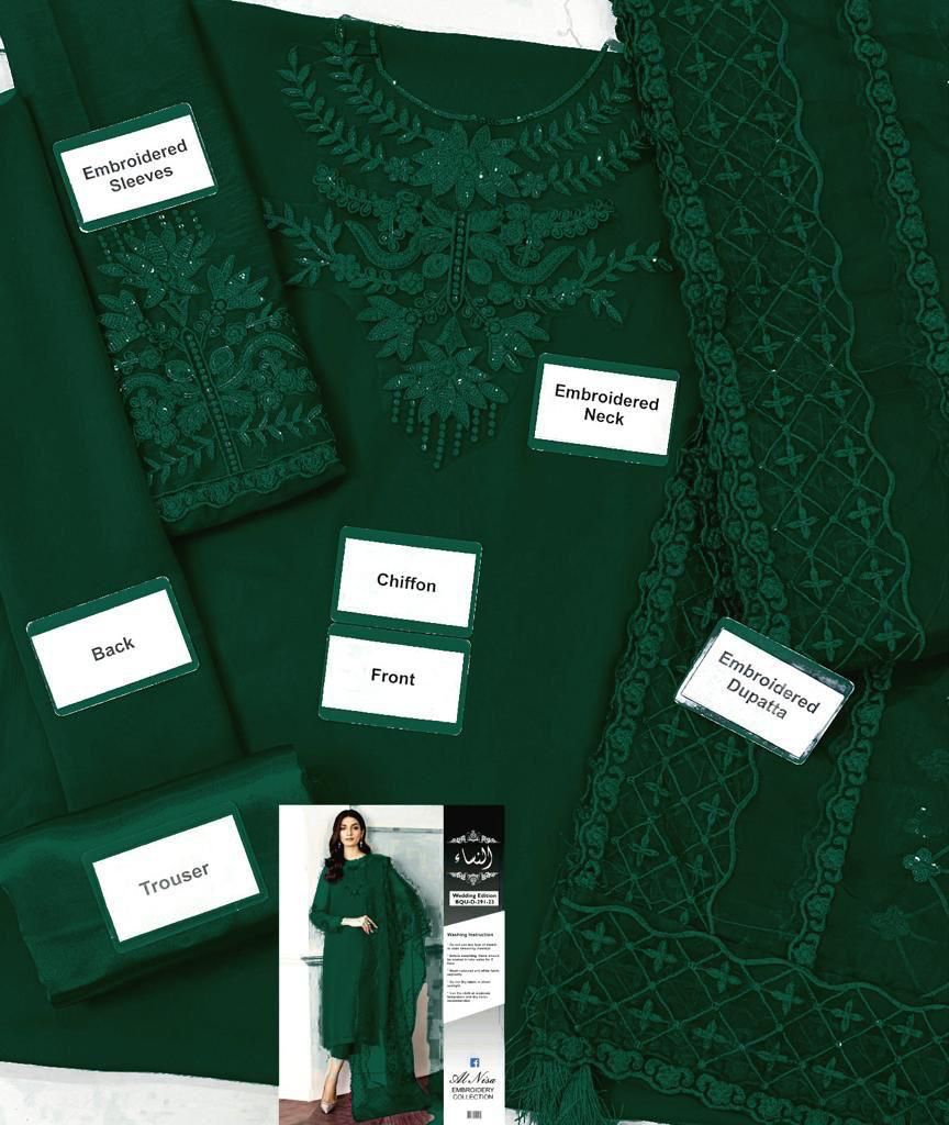 BAROQUE BRAND LUXURY EMBROIDERED CHIFFON COLLECTION