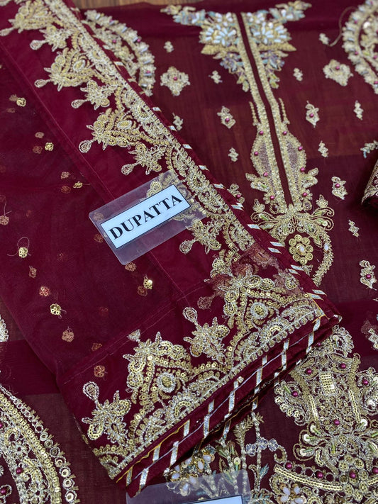 CHARIZMA chiffon viscos wedding unstitched suit