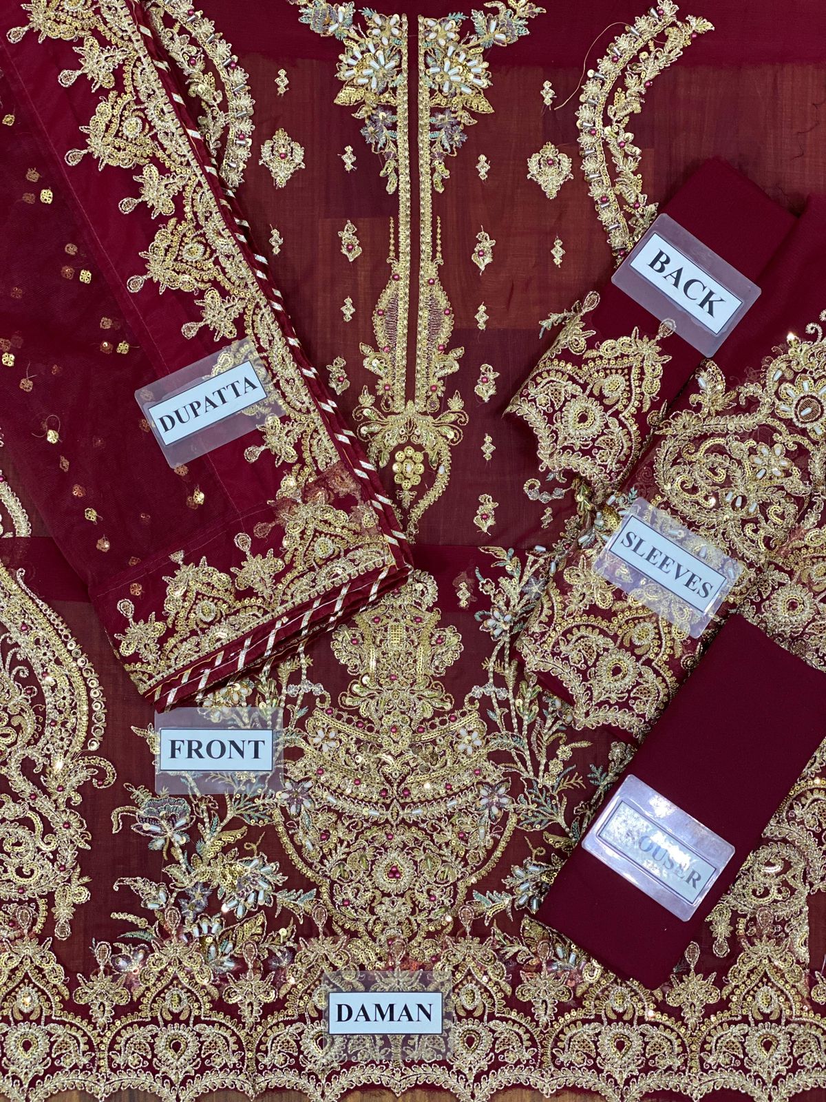 CHARIZMA chiffon viscos wedding unstitched suit