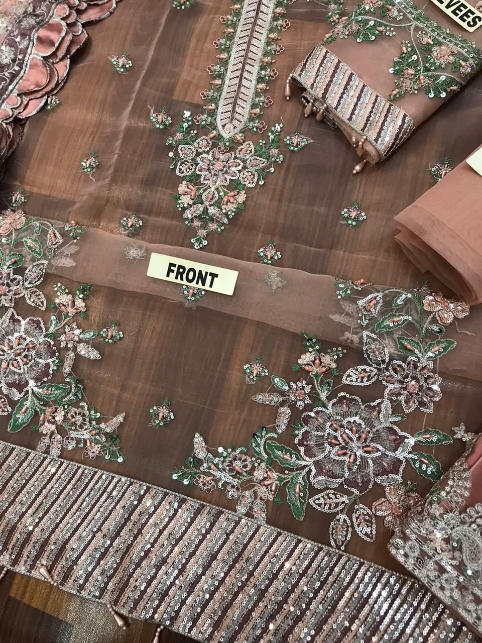 MARIA.B Organza Embroidered luxury Suit
