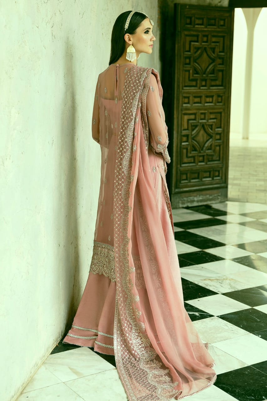 AFROZEH Organza Embroidered luxury Suit