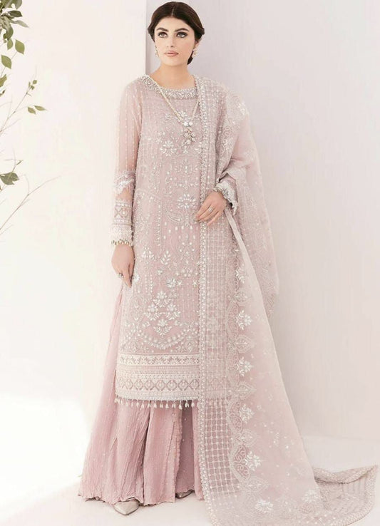BAROQUE Organza Embroidered luxury Suit