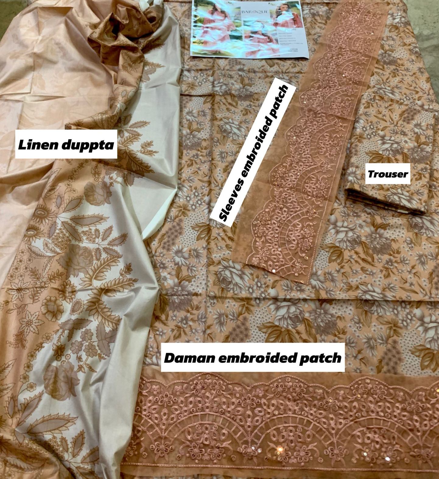 BAROQUE EMBROIDERED LINEN COLLECTION