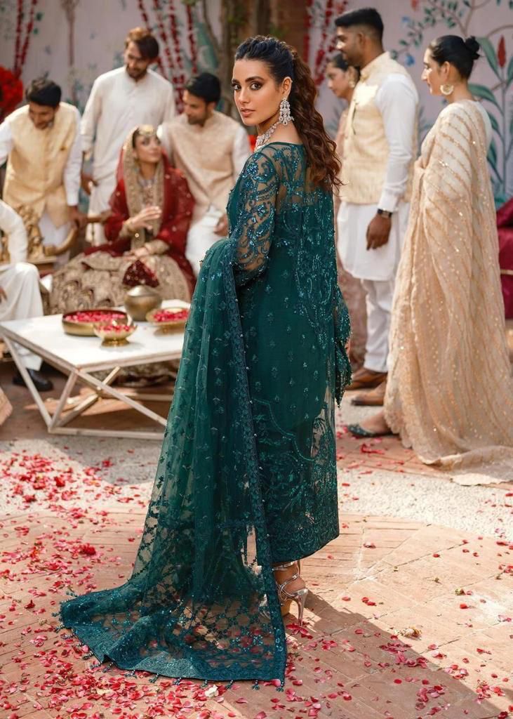KANWAL MALIK ORGANZA EMBROIDERED SUIT
