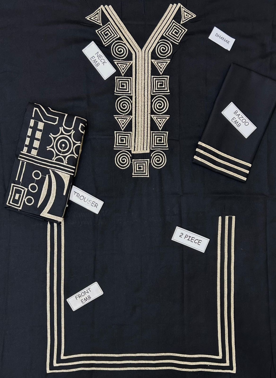 LuluSar Brand Luxury 2pc Embroidered Collection
