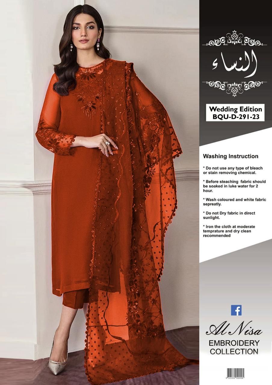 BAROQUE BRAND LUXURY EMBROIDERED CHIFFON COLLECTION