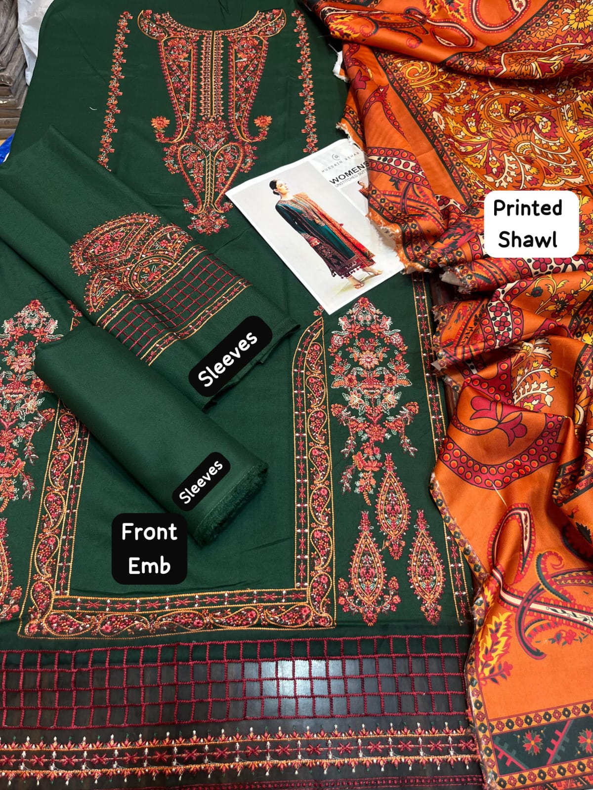 Hussain Rehar Brand Luxury Embroidered Article