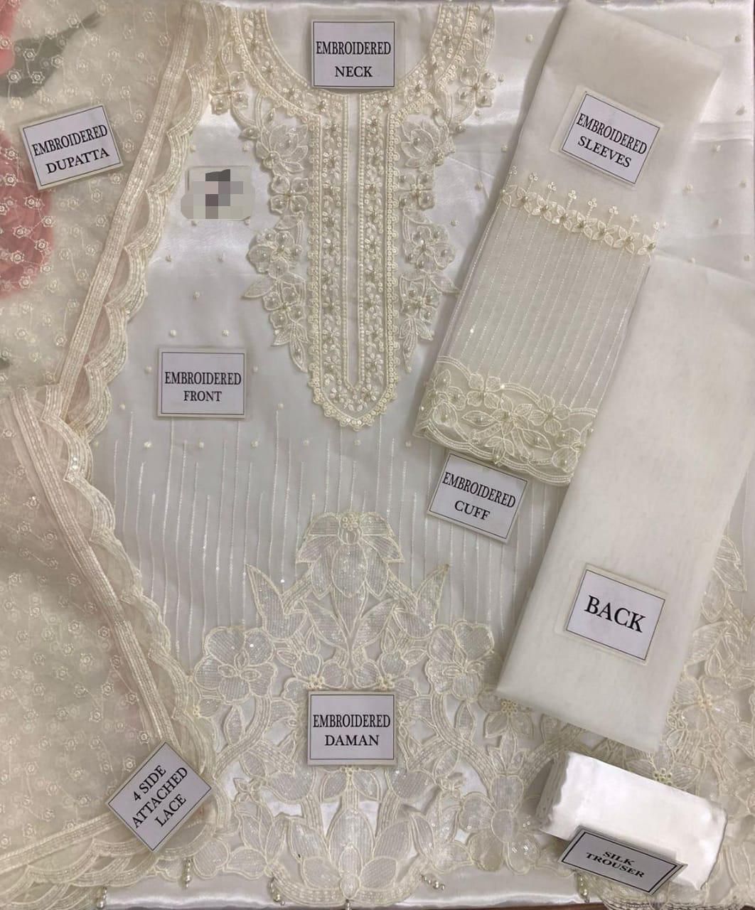 BAROQUE BRAND LUXURY WEDDING EMBROIDERED ARTICLE