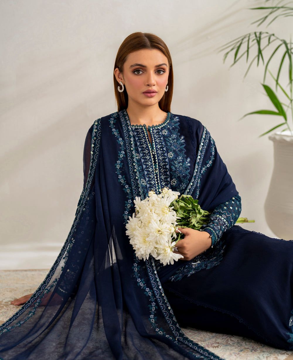 Sapphire Brand Luxury Chiffon Embroidered Collection