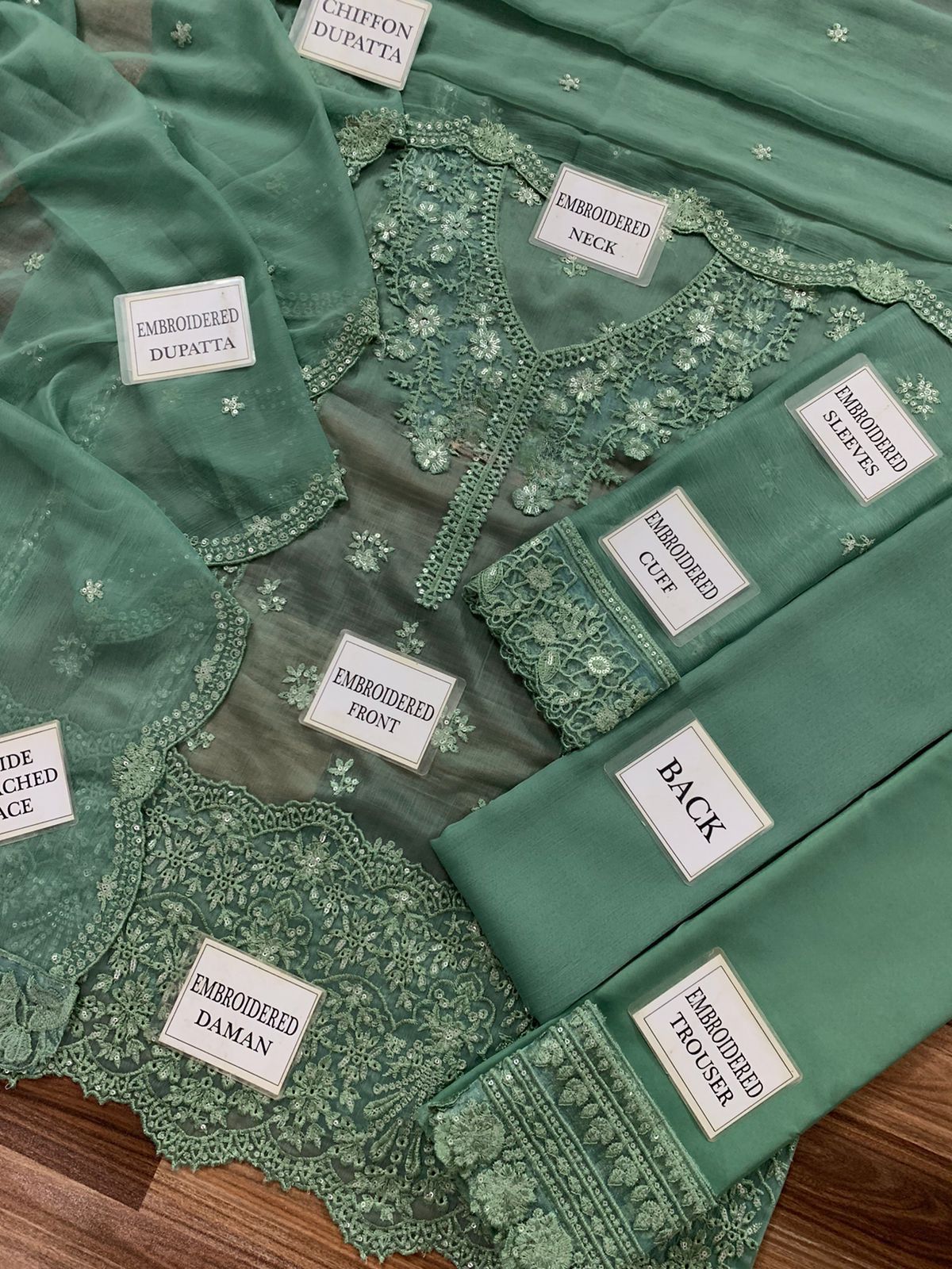 Azure Brand Luxury Chiffon Embroidered Collection