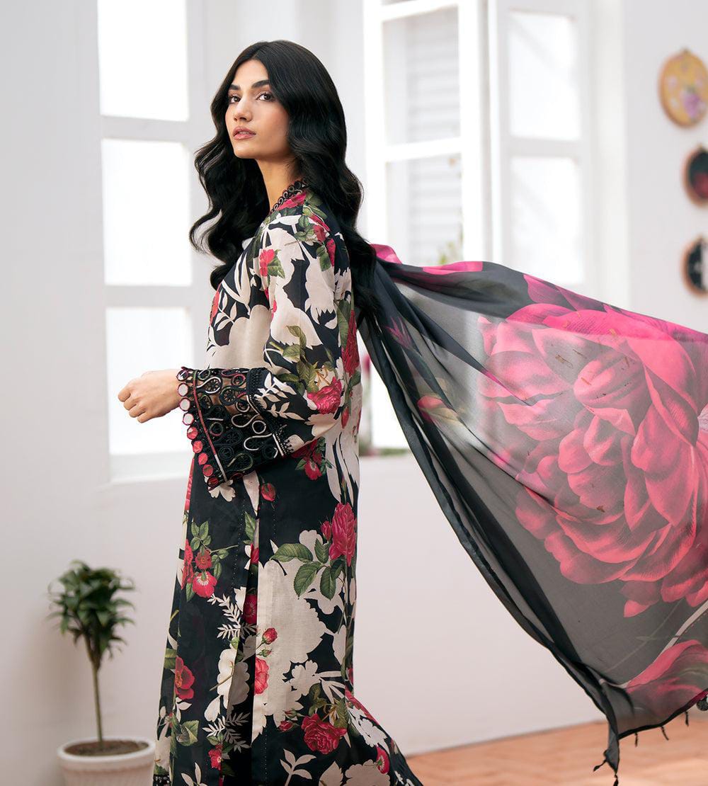 BAROQUE BRAND PRINTED DHANAK SUIT