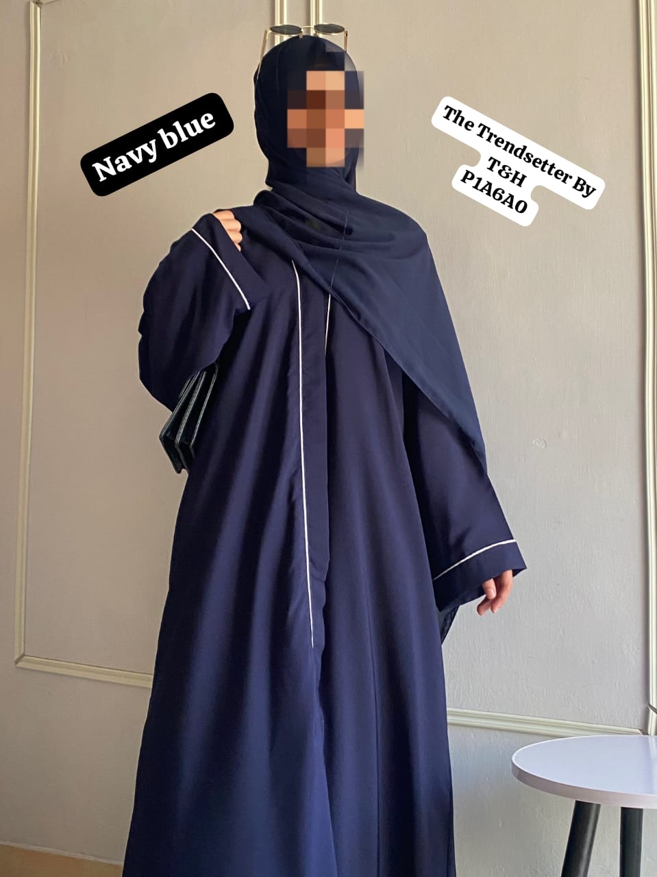 Front Open Pippin Abaya
