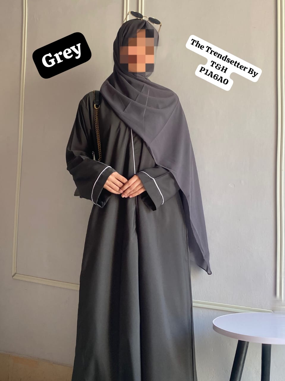 Front Open Pippin Abaya