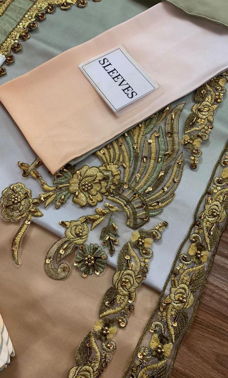 PECOCK Shamooz Silk Embroidered Suit