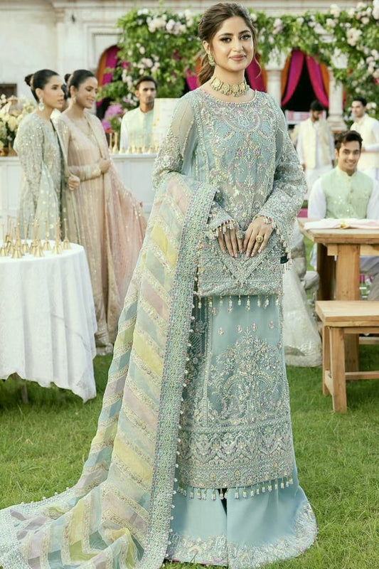 KANWAL MALIK Organza Embroidered Suit