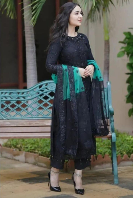 SERENE IMROZIA Net Embroidered