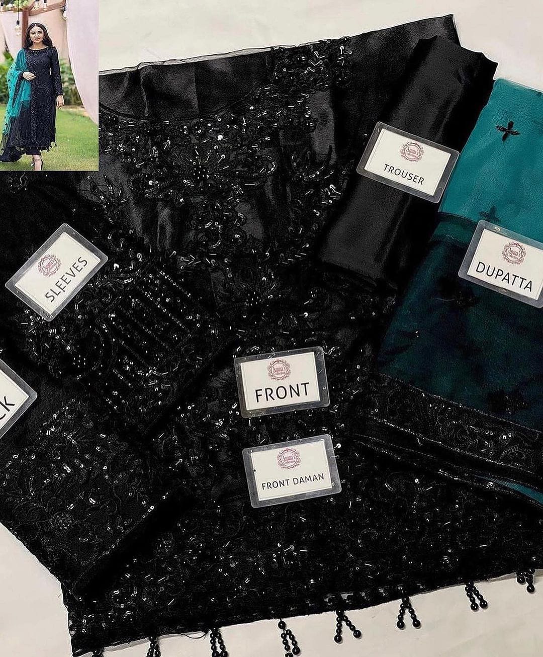 SERENE IMROZIA Net Embroidered