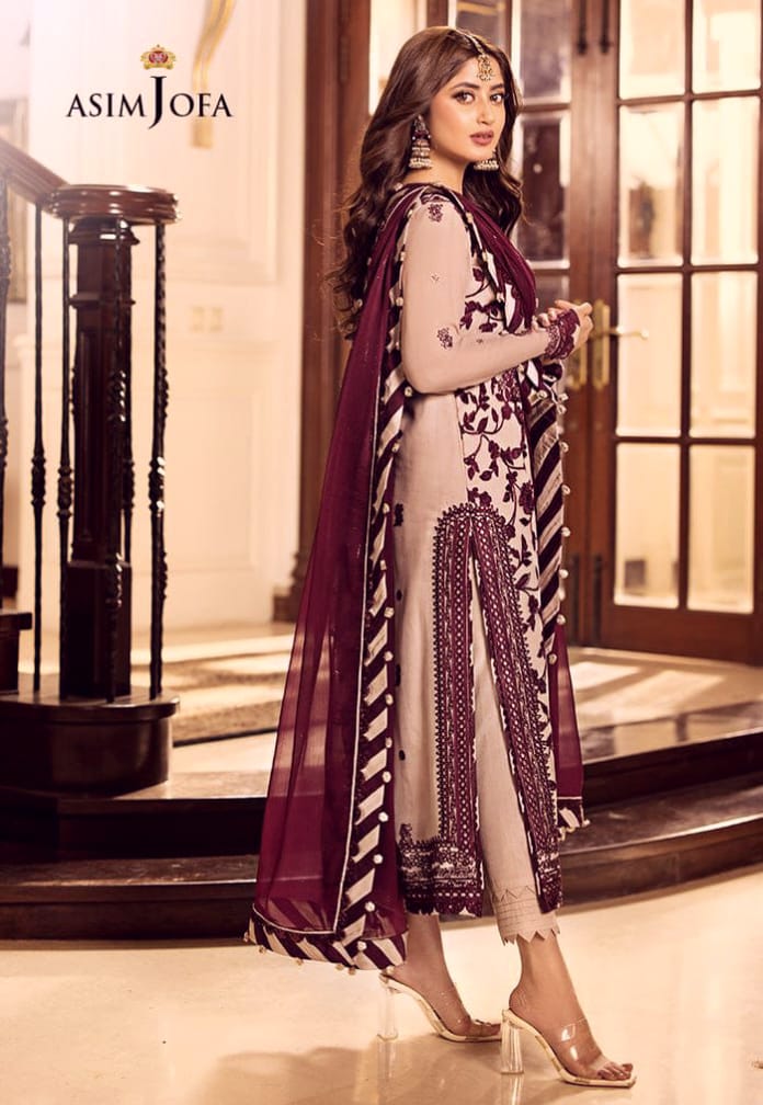 ASIM JOFA Chiffion Embroidered