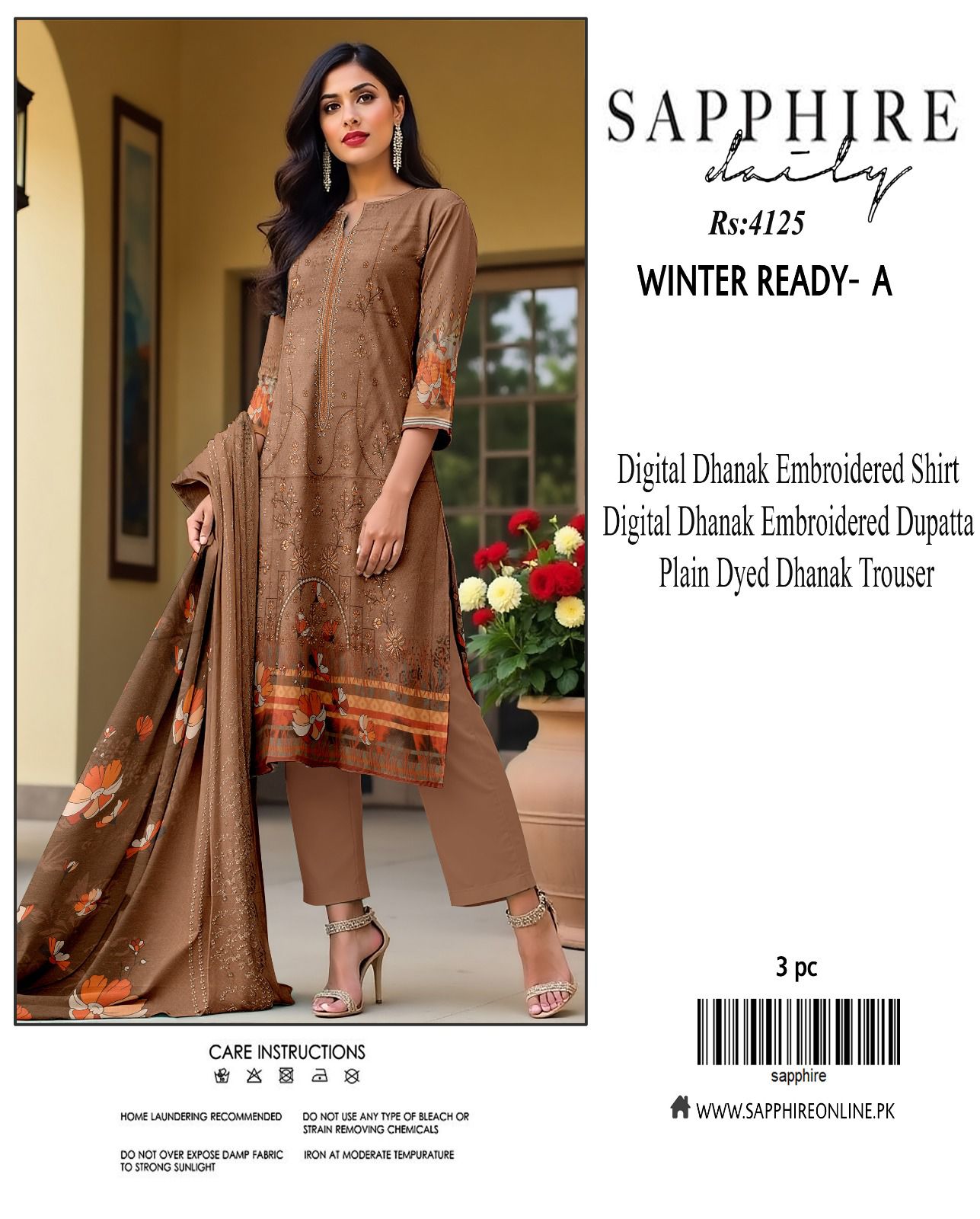 SAPPHIRE DHANAK EMBROIDERY COLLECTION