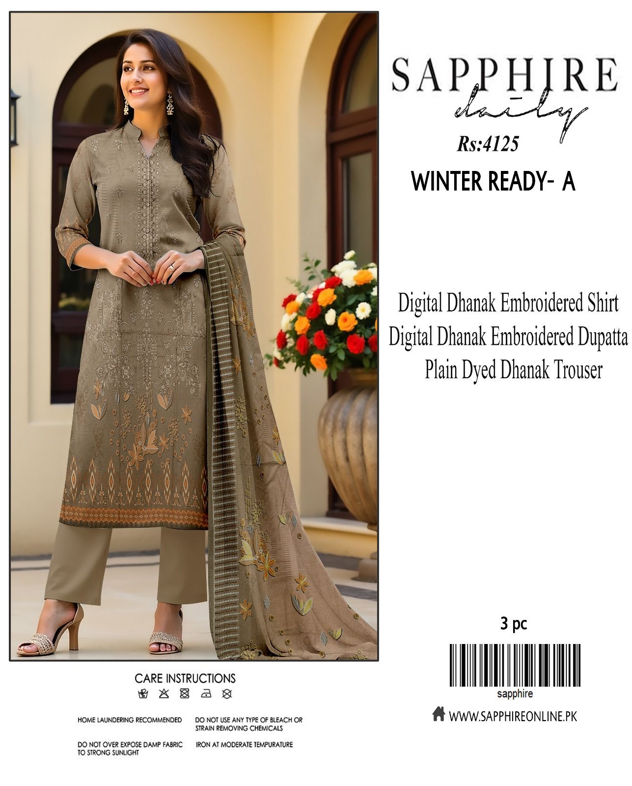 SAPPHIRE DHANAK EMBROIDERY COLLECTION