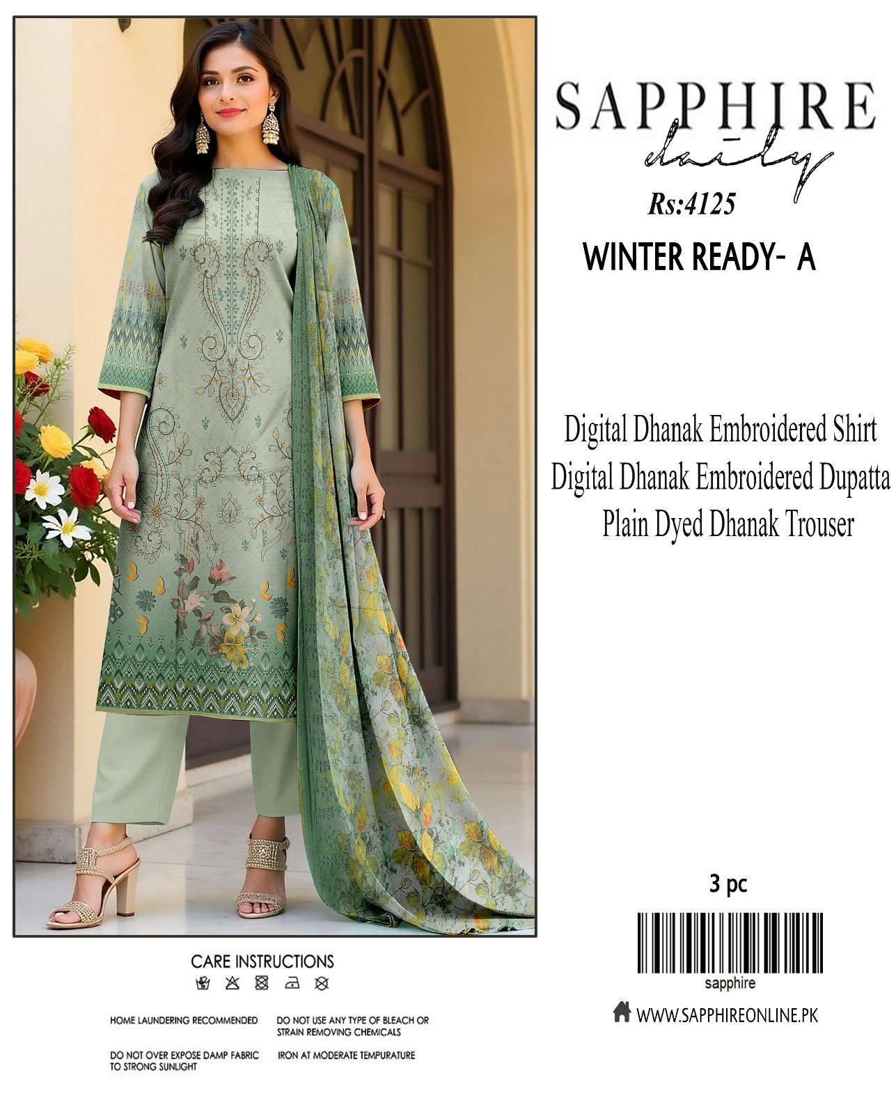 SAPPHIRE DHANAK EMBROIDERY COLLECTION