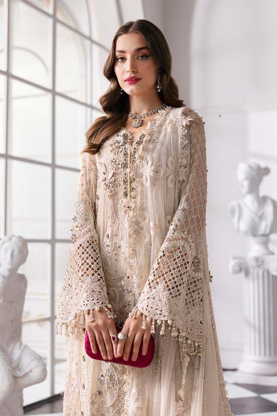 MARIA.B Chiffion Embroidered Suit